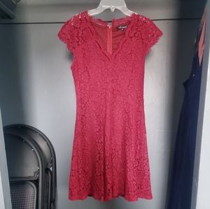 Burgandy lace dress